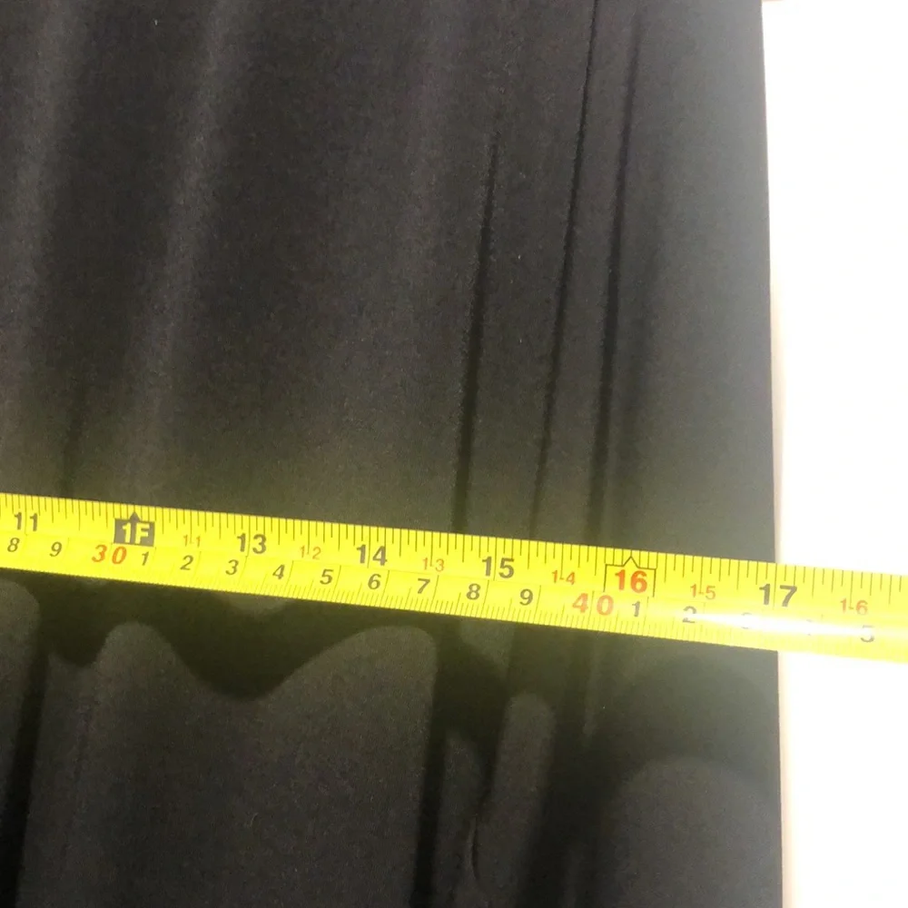 EUC [Trina Turk] Solid Black, 3/4 Sleeve, Knee-Length Draped Dress Womens Sz 6 - Picture 14 of 16